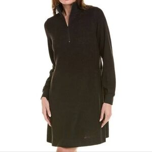 Cabi Cuddle Sweater Dress Brushed Knit in Black Size S